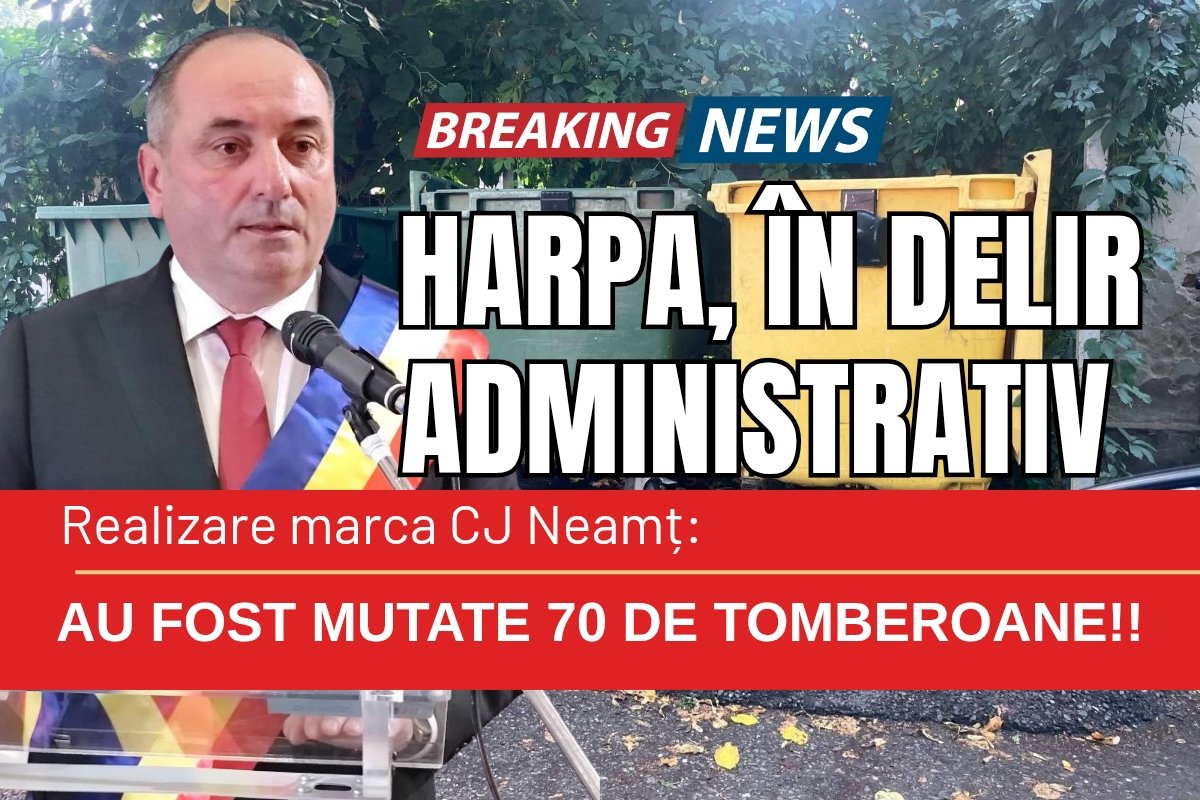Ridicolul la cote maxime cu ‘marea realizare’ cu 70 de tomberoane. HARPA, în delir: „Este un pas important!”