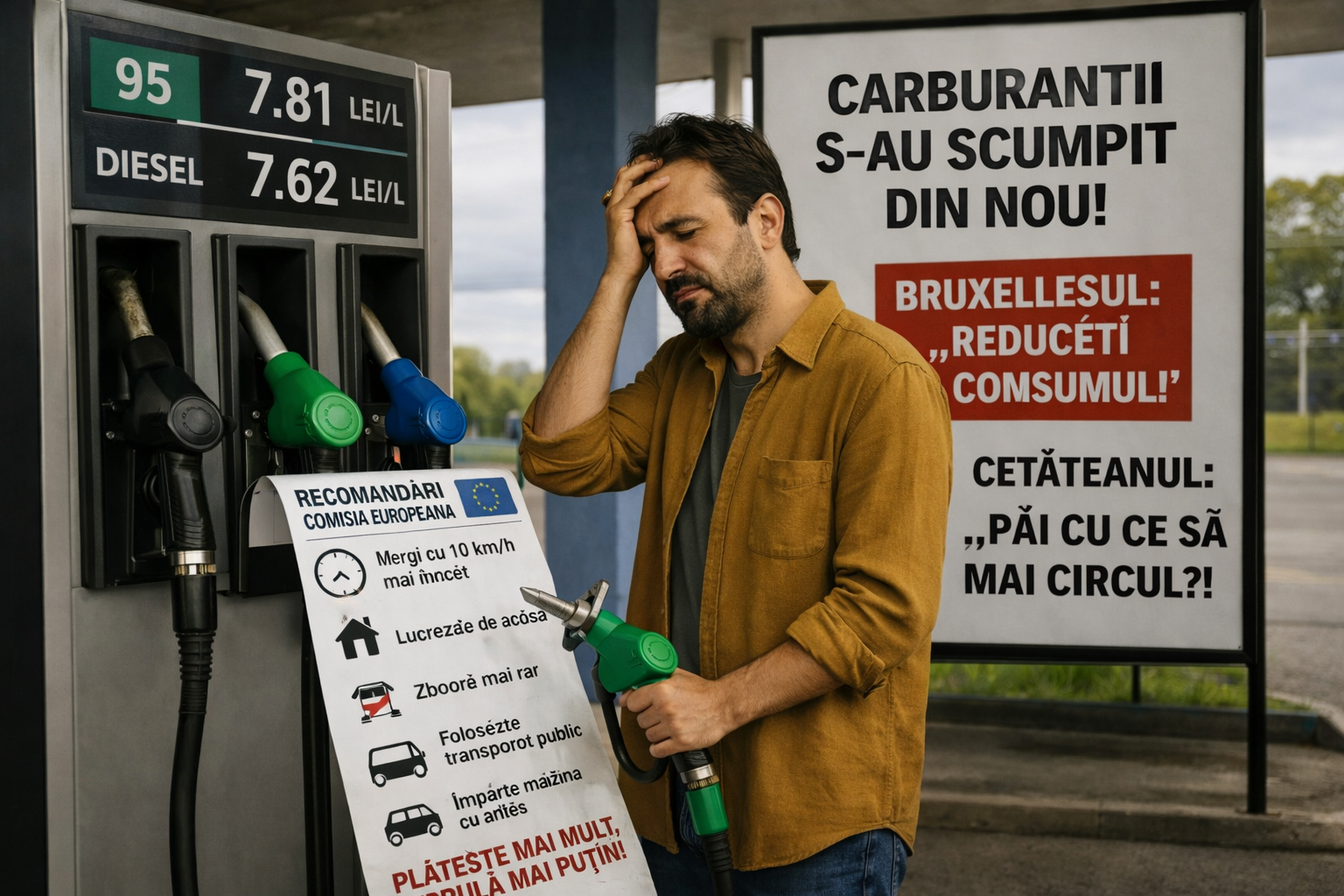 Set de recomandări de la Bruxelles pentru a economisi carburant: Un nou tip de disciplinare socială